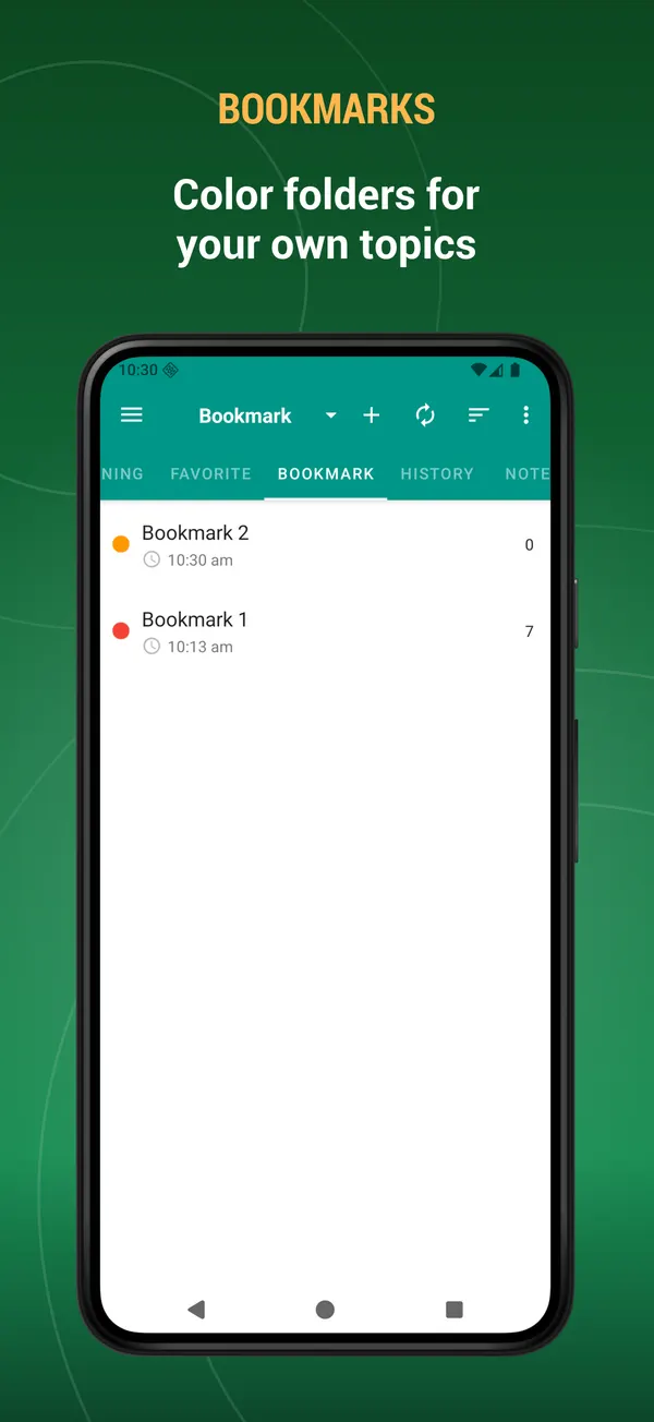 Name Meanings Offline: bookmark screen