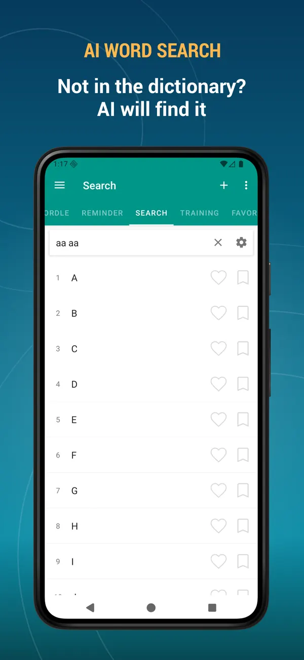 Bible Dictionary Offline: ai search screen