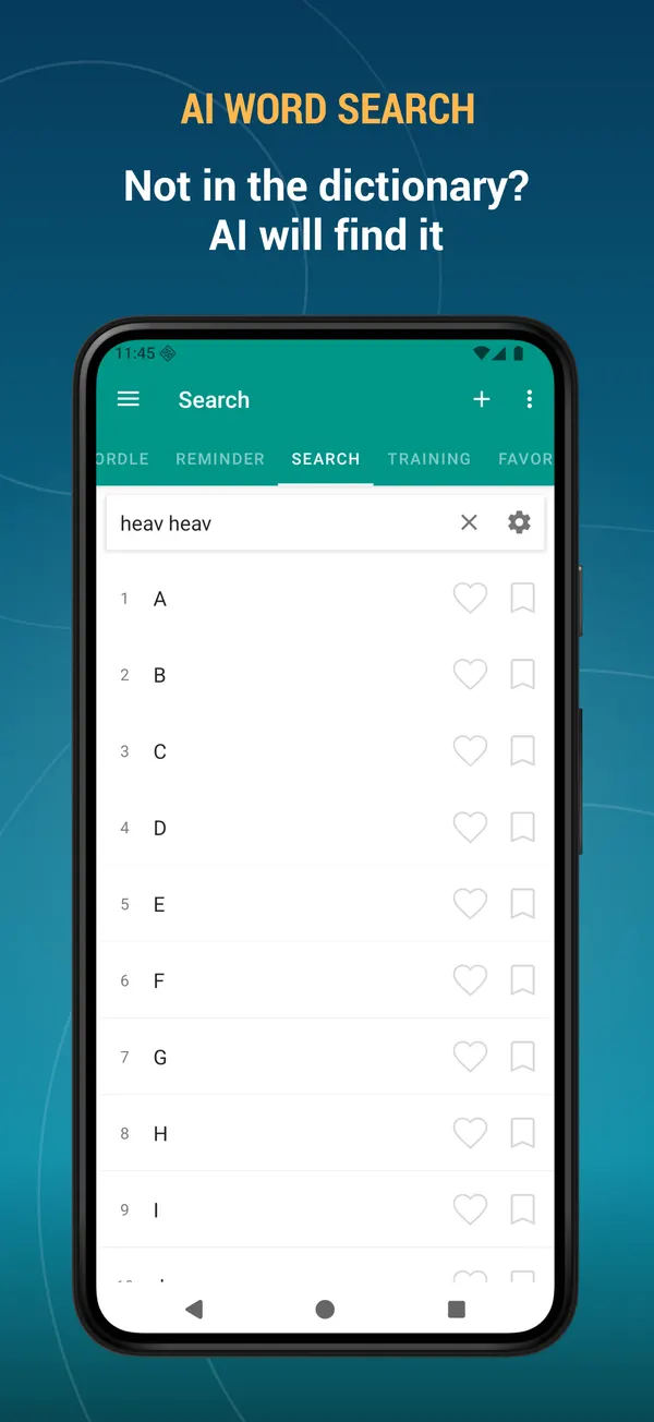 English Explanatory Dictionary: ai search screen